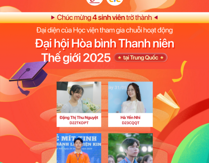 Congratulations to the 4 students who have become the Institute’s representatives participating in the “World Youth Peace Congress 2025” activity series in China