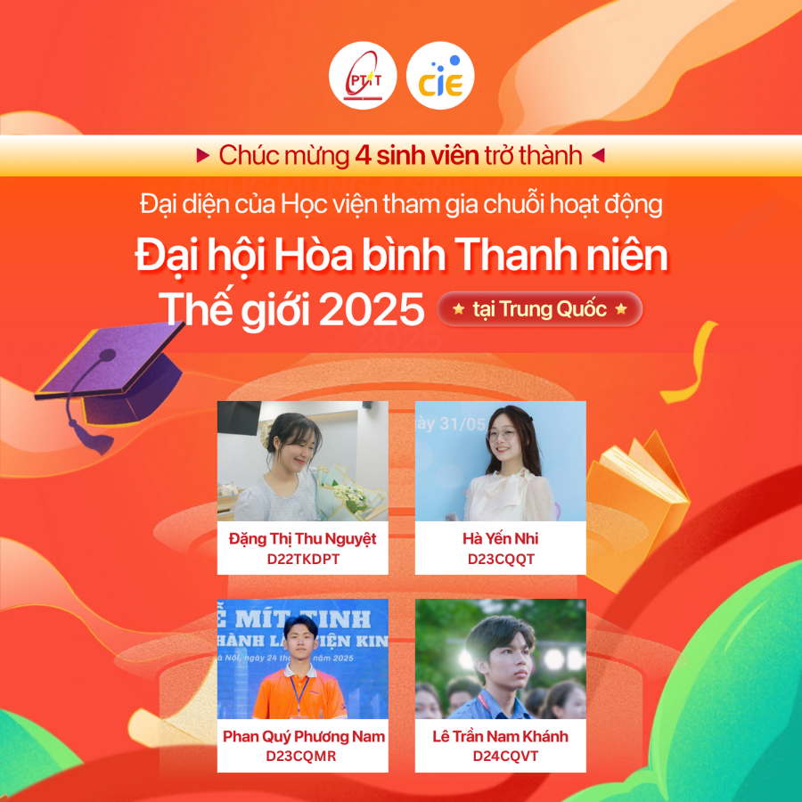 Congratulations to the 4 students who have become the Institute’s representatives participating in the “World Youth Peace Congress 2025” activity series in China